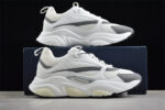 Dior Airmesh Sneaker – White Mesh with Grey Leather Overlays