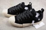 Dior B23 Low-Top Sneaker – Black Canvas with Embroidered Details