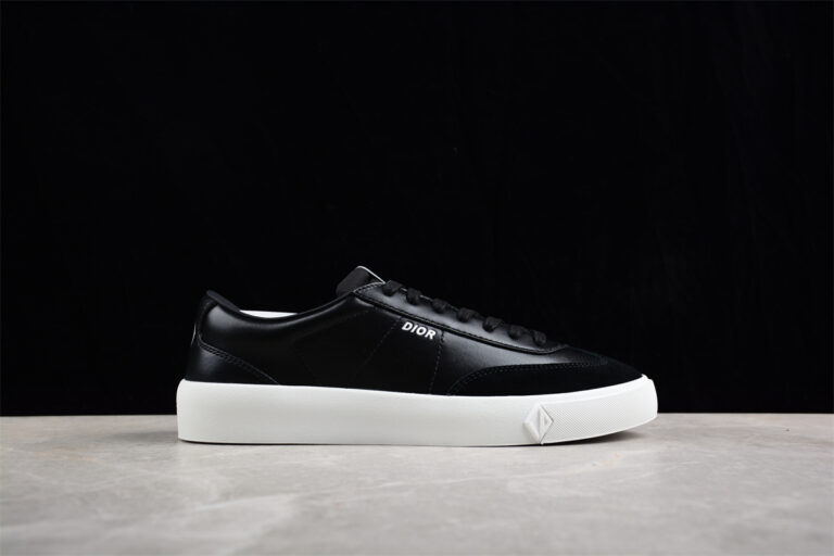 Dior B23 Oblique Low-Top Sneaker – Black with Gum Sole (Copy)