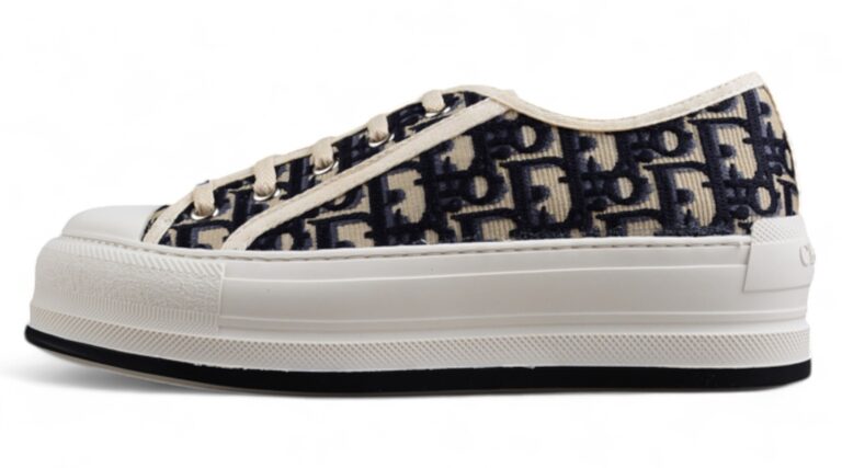 Dior B23 Oblique Low-Top Sneaker – Black with Gum Sole (Copy)