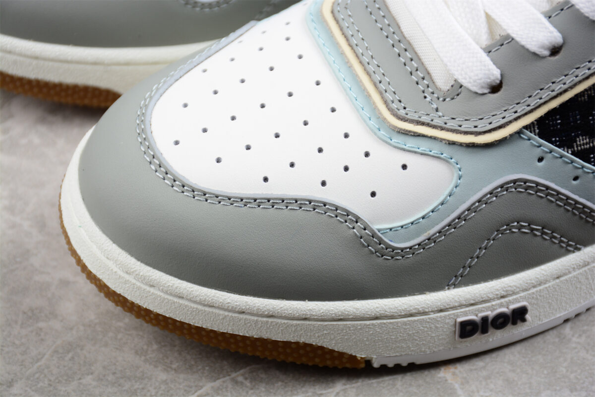 Dior B30 Low-Top Sneaker – Grey & White Oblique