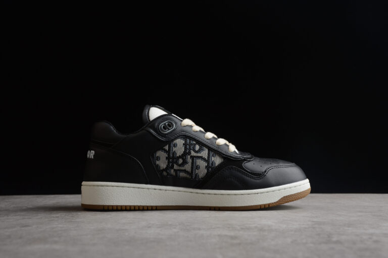 Dior B30 Retro Sneaker – Black/White Oblique