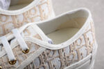 Dior B713 Low-Top Sneaker – Beige Oblique Jacquard with Gold Eyelets