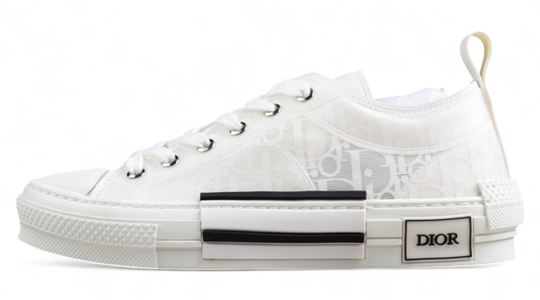 Dior B23 Oblique Low-Top Sneaker – Black with Gum Sole (Copy)