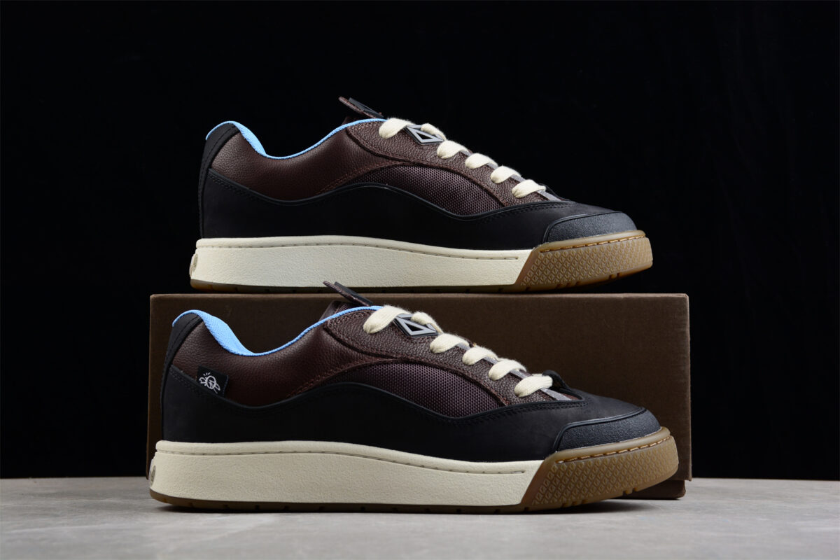 Dior B31 Low-Top Sneaker – Brown, Black & Sky Blue