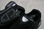 Dior B30 Sneaker – Black Mesh with Embossed Croc-Effect Leather Overlays
