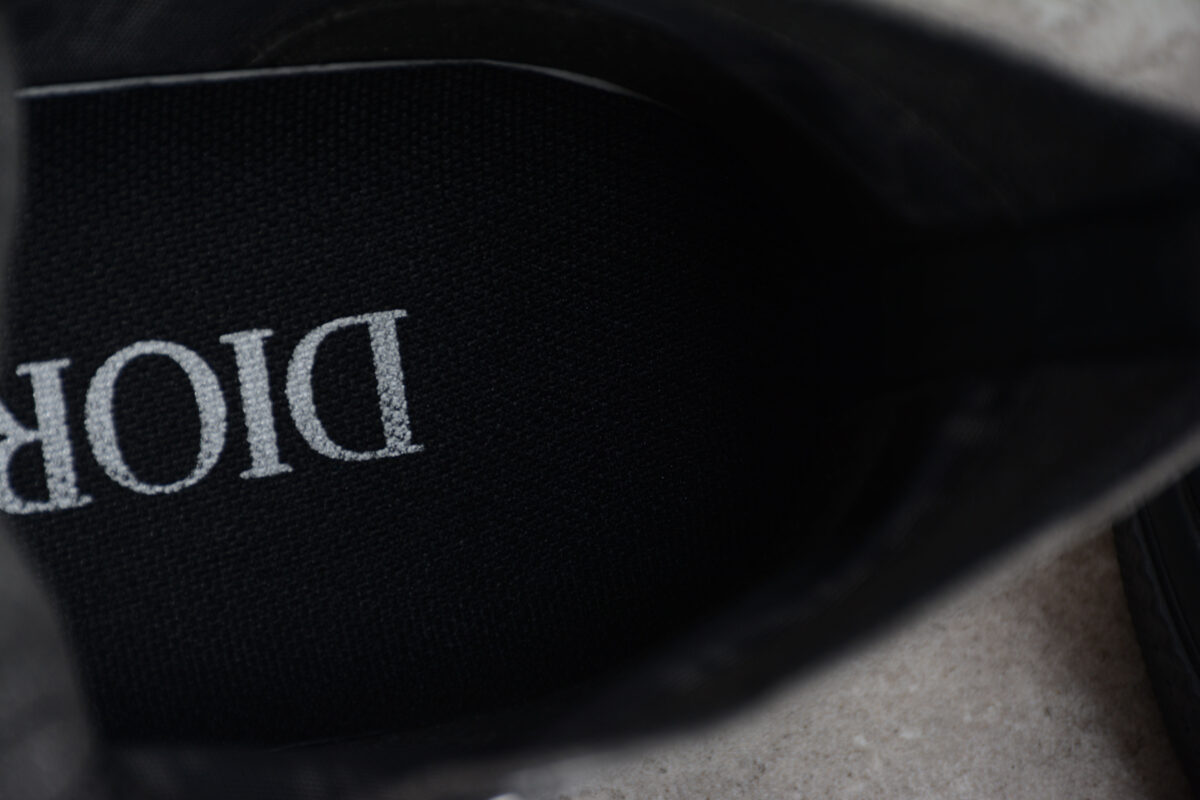Dior B23 High-Top Sneaker – Black Oblique Canvas