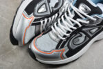 Dior B30 Sneaker – Silver Mesh with Black and Orange Accents