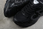 Dior B30 Sneaker – Black Mesh with Embossed Croc-Effect Leather Overlays