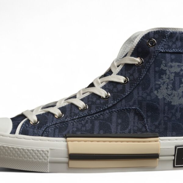 Dior B23 High-Top Sneaker – Blue Oblique Canvas