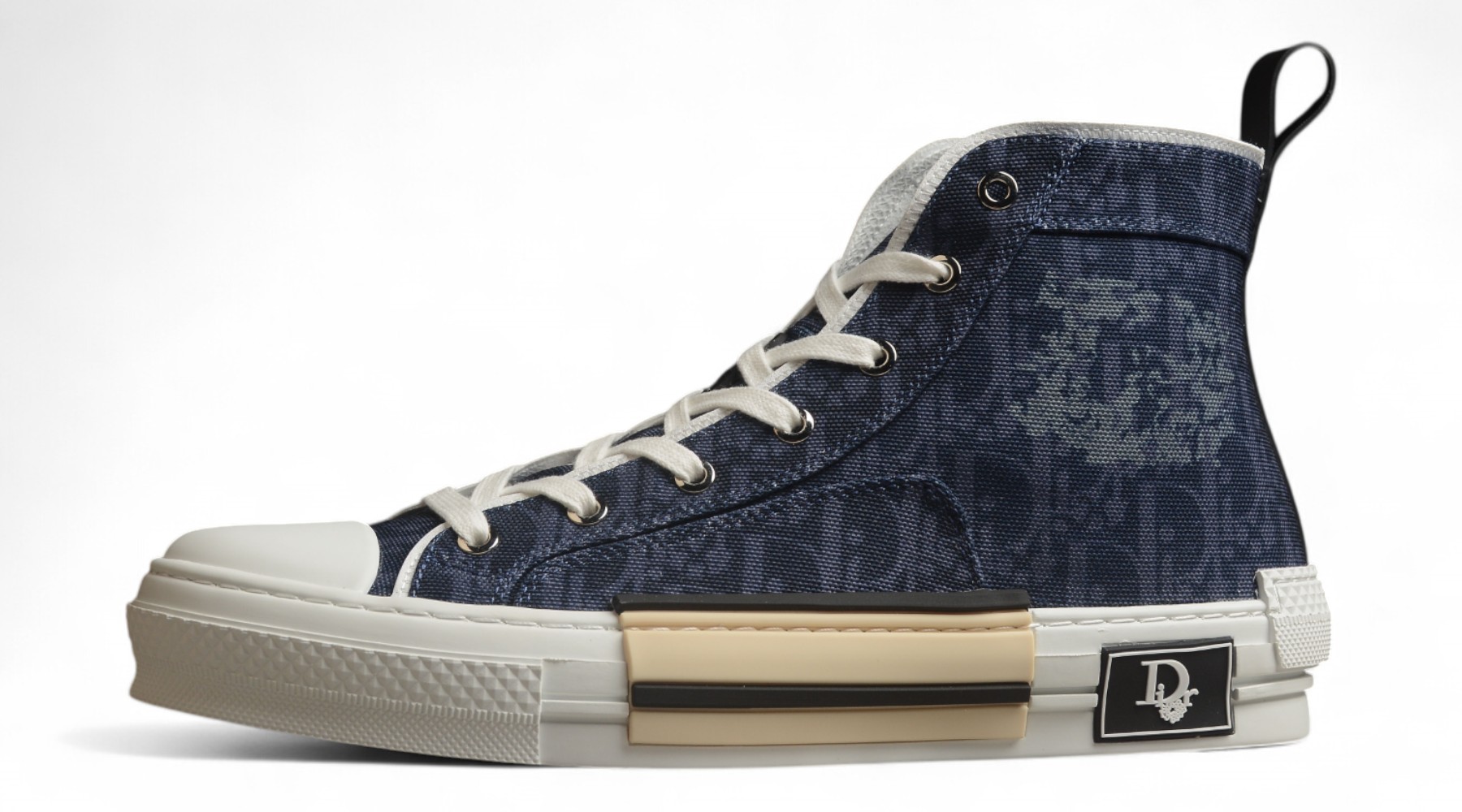 Dior B23 High-Top Sneaker – Blue Oblique Canvas