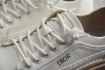 Dior Low-Top Leather Sneaker – Off-White with Beige Sole