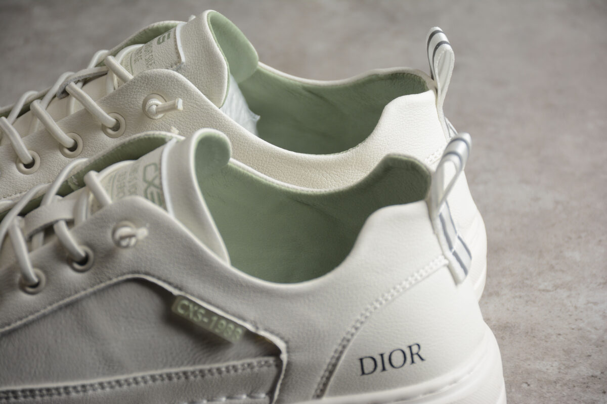 Dior Low-Top Sneaker – White/Green Accents