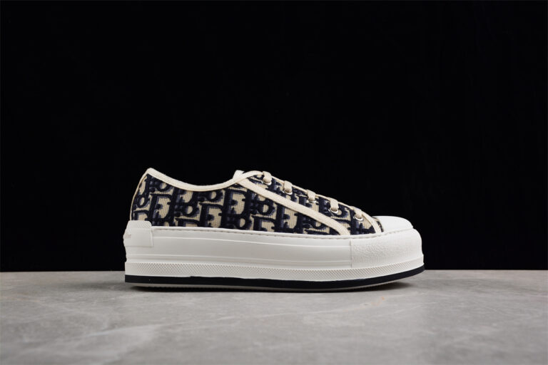 Dior B713 Low-Top Sneaker – Navy Blue Oblique Jacquard