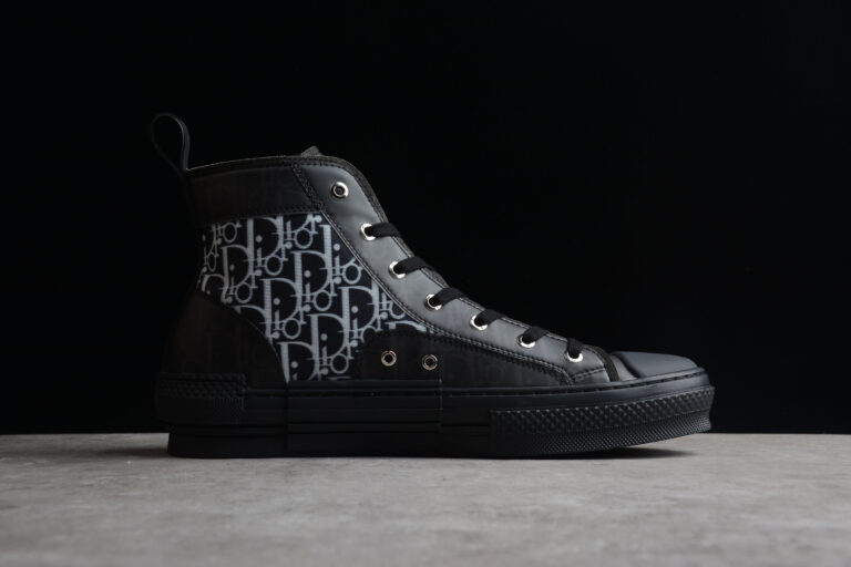 Dior B23 High-Top Sneaker – Black Oblique Canvas