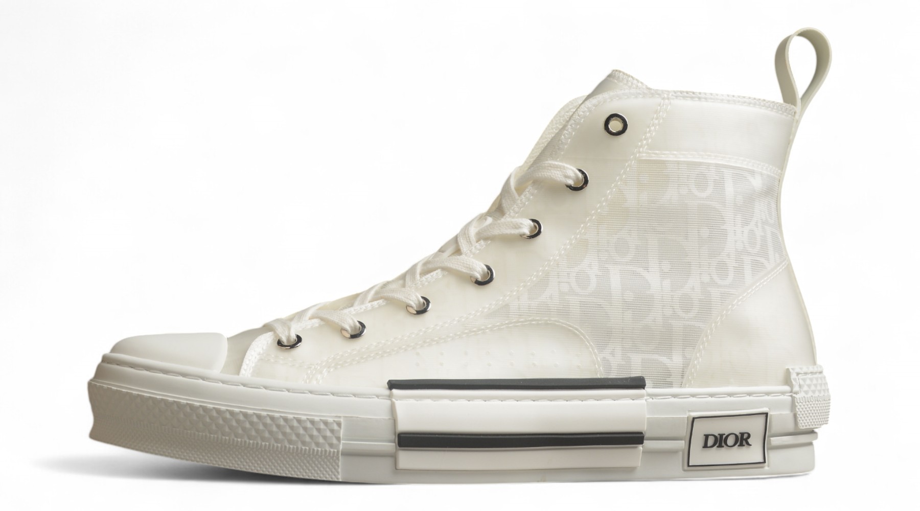 Dior B23 Oblique Low-Top Sneaker – Black with Gum Sole (Copy)
