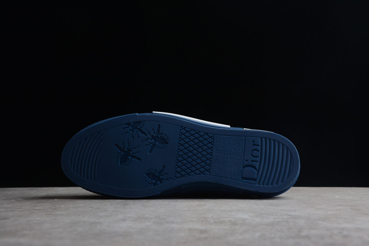 Dior B23 High-Top Sneaker – Blue Oblique Canvas