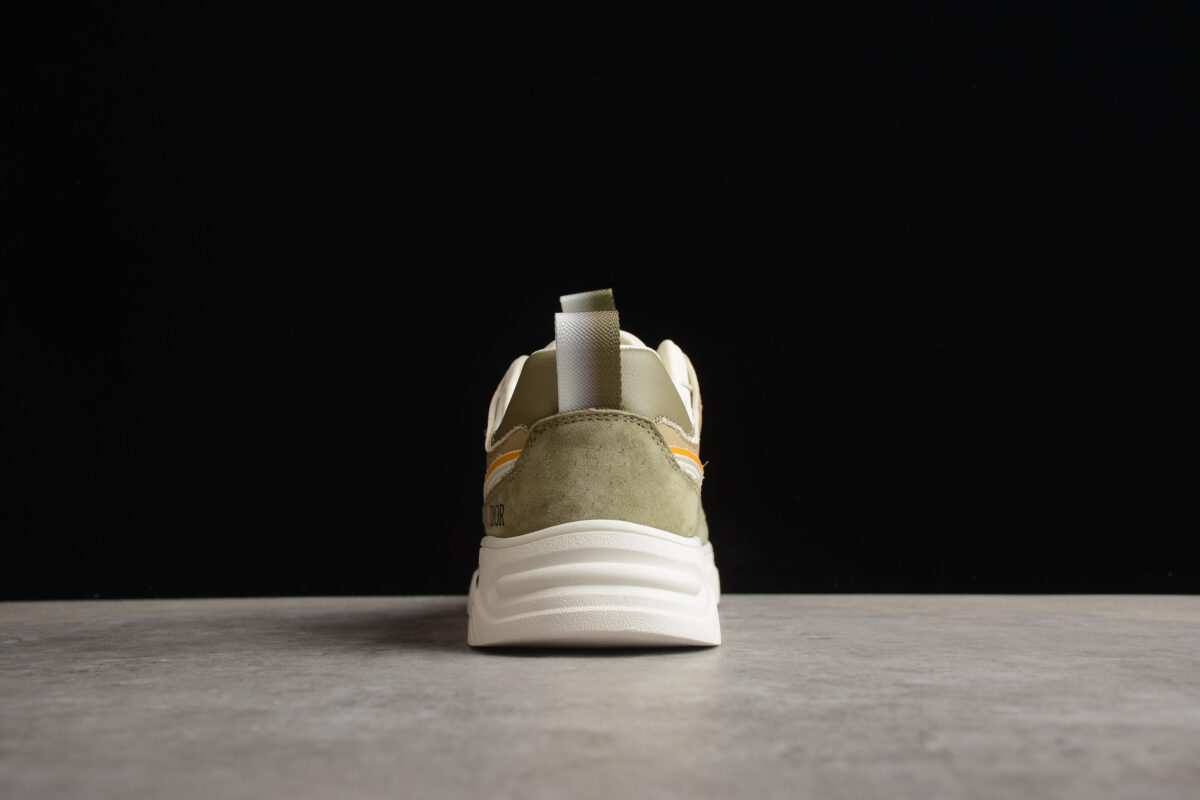 Dior B28 Low-Top Sneaker – White, Olive & Beige