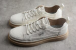 Dior Low-Top Leather Sneaker – Off-White with Beige Sole