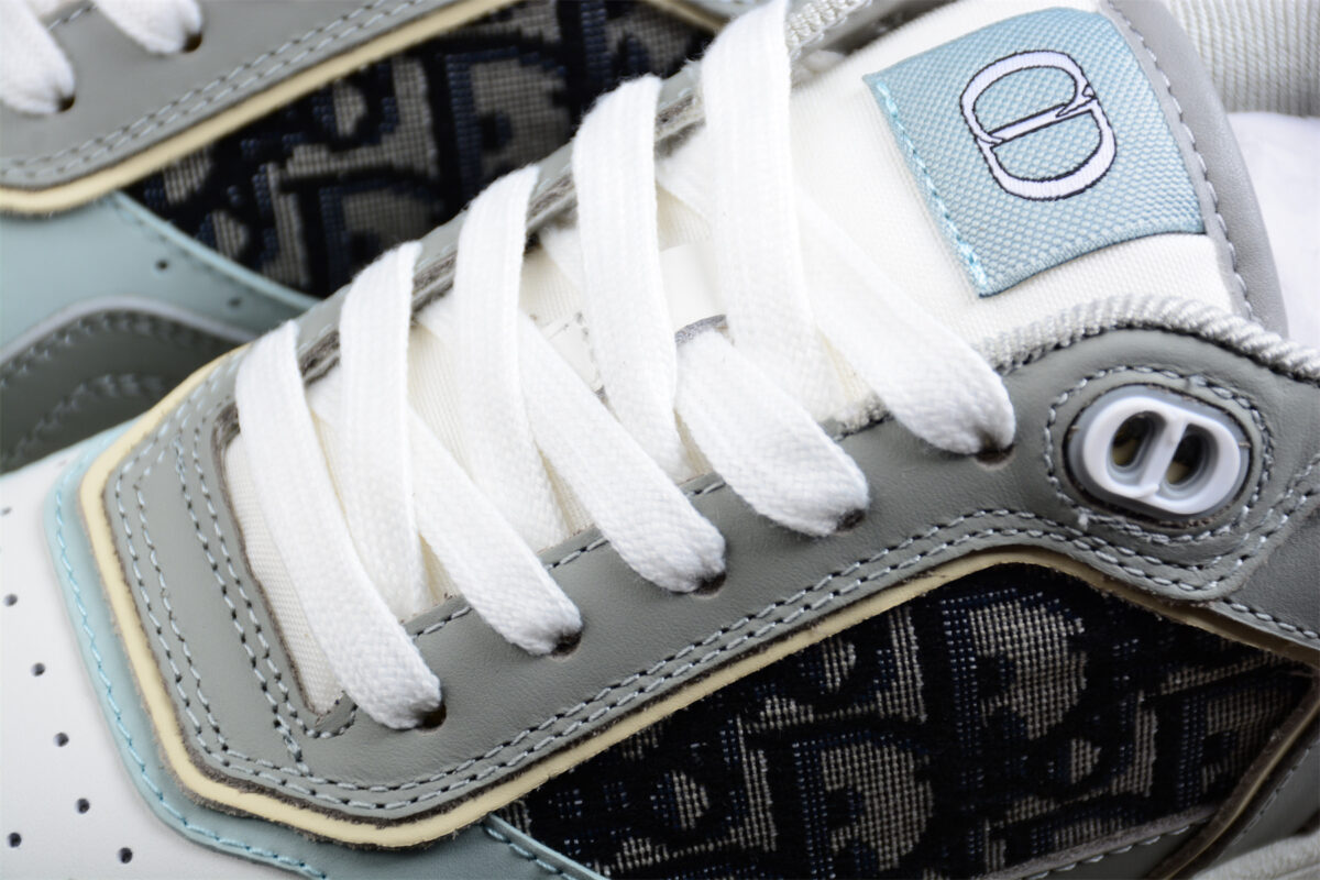 Dior B30 Low-Top Sneaker – Grey & White Oblique