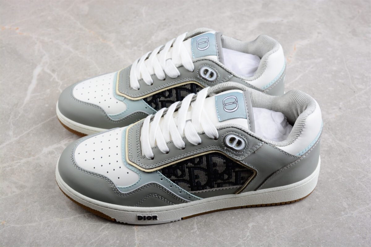 Dior B30 Low-Top Sneaker – Grey & White Oblique