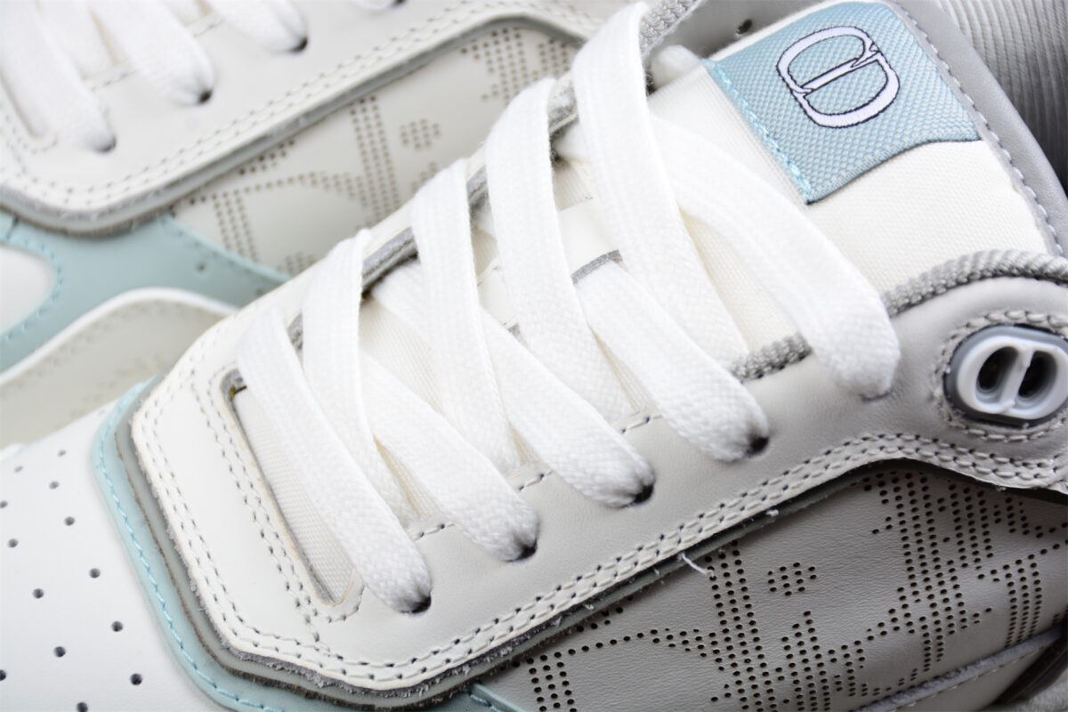 Dior B30 Low-Top Sneaker – White & Grey Oblique