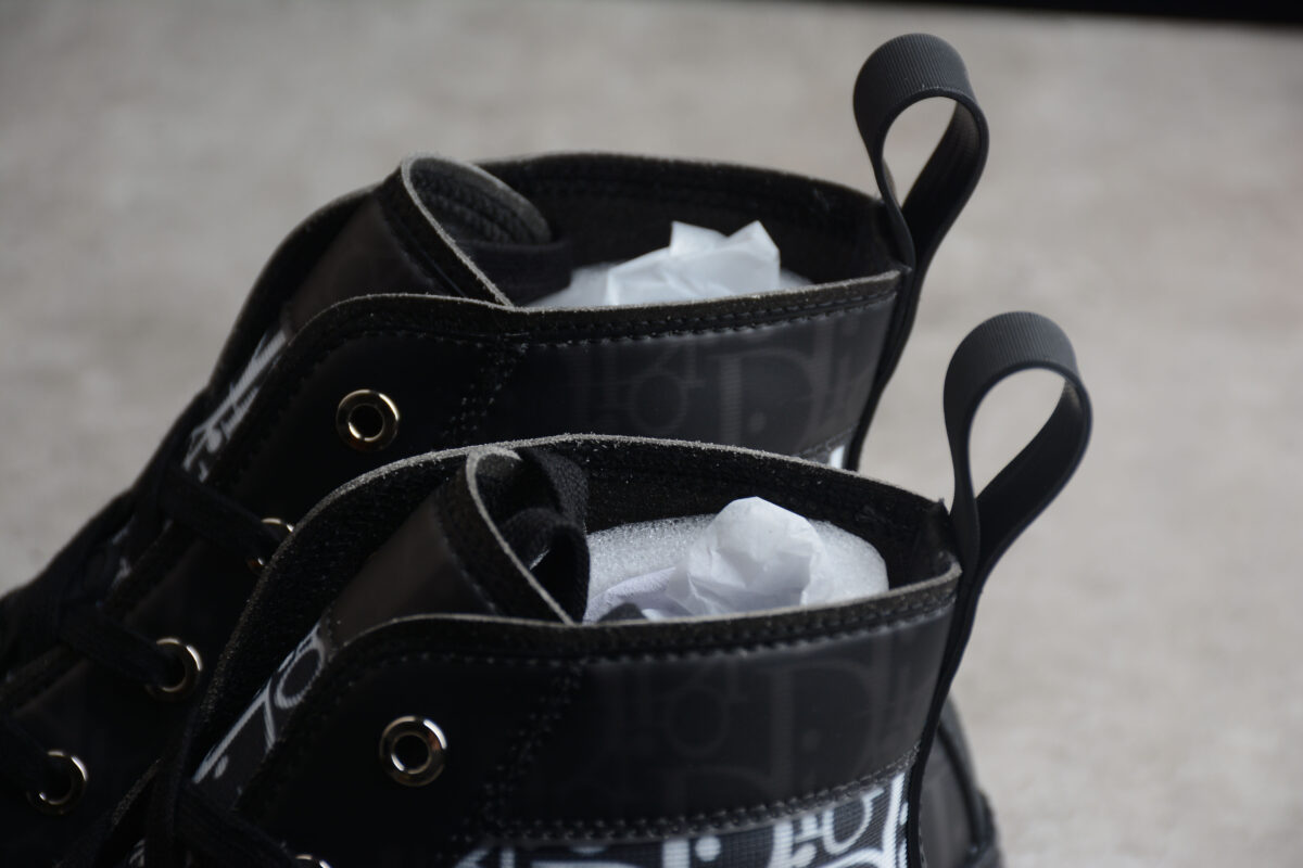 Dior B23 High-Top Sneaker – Black Oblique Canvas