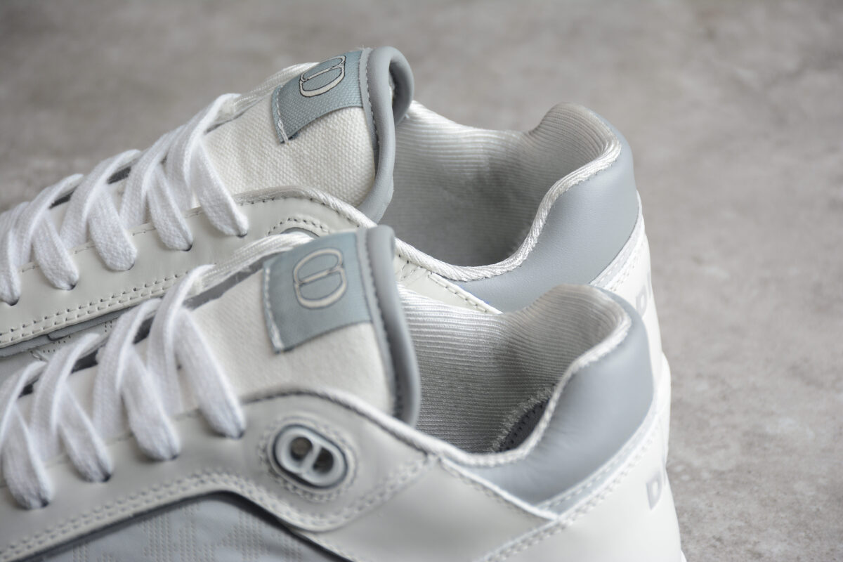 Dior B30 Retro Sneaker – White/Grey Oblique