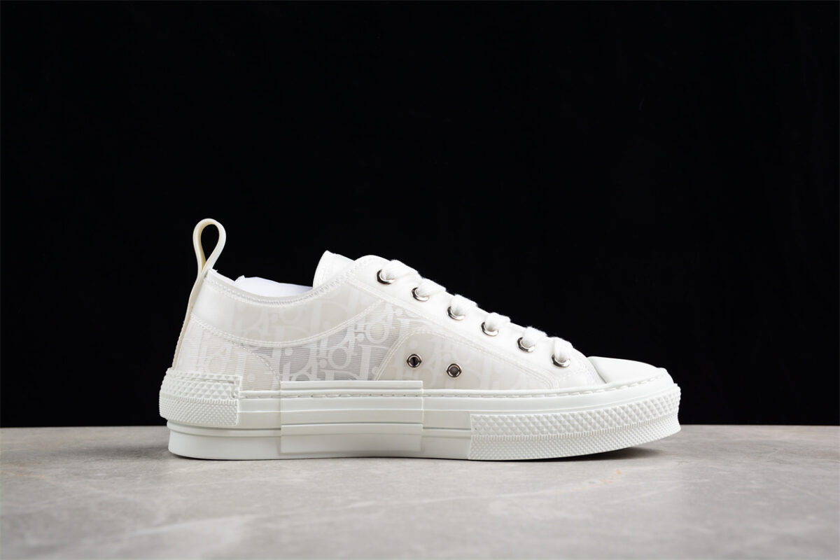 Dior B23 Oblique Low-Top Sneaker – Black with Gum Sole (Copy)