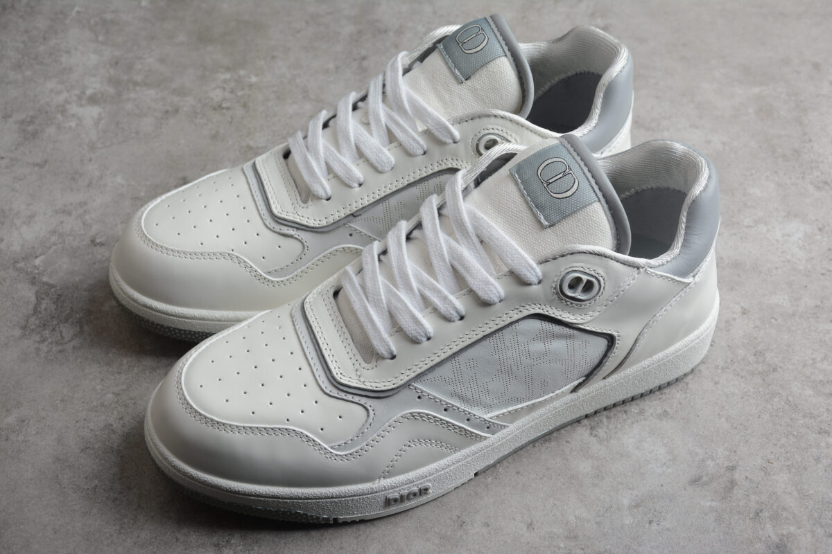 Dior B30 Retro Sneaker – White/Grey Oblique