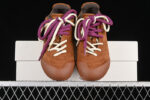 Alexander McQueen Hiking-Inspired Suede Low-Top Sneaker – Brown with Dual Laces