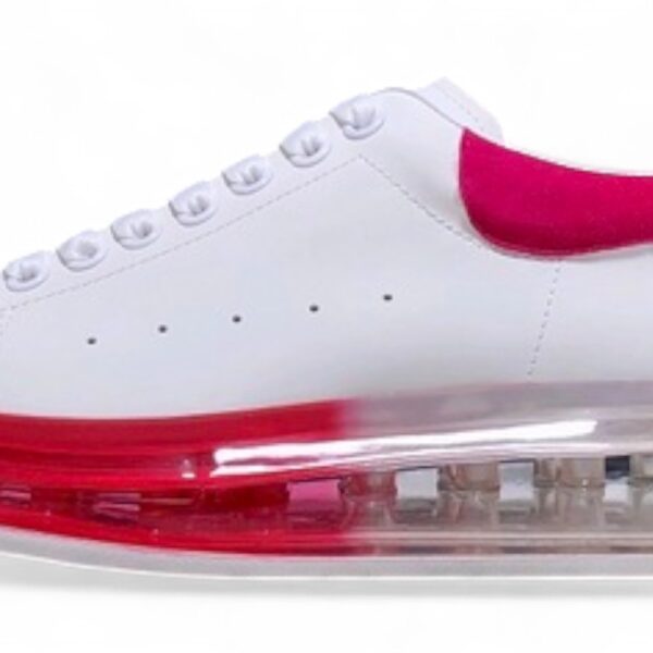 Alexander McQueen Oversized Air Bubble Sneakers – Pink & Red Gradient