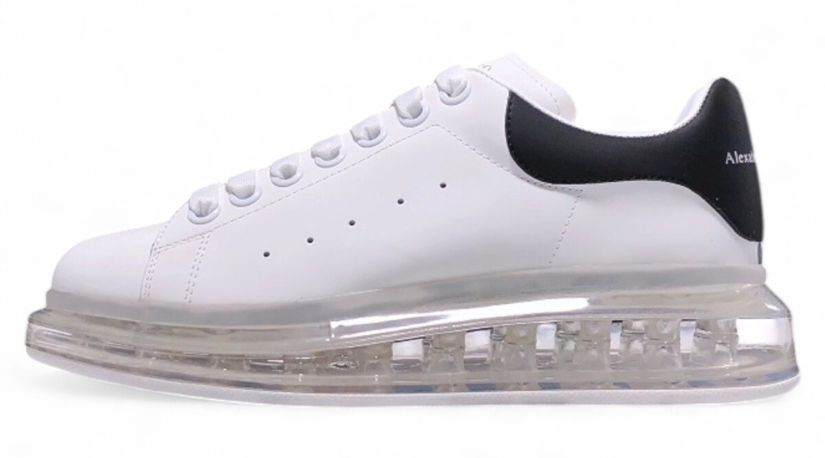Alexander McQueen Oversized Air Bubble Sneakers – White & Black