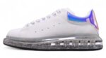 Alexander McQueen Oversized Air Bubble Sneakers – White & Iridescent