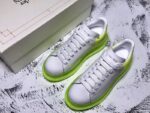 Alexander McQueen Oversized Air Bubble Sneakers – White & Neon Green