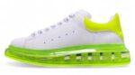 Alexander McQueen Oversized Air Bubble Sneakers – White & Neon Green