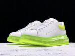 Alexander McQueen Oversized Air Bubble Sneakers – White & Neon Green