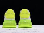 Alexander McQueen Oversized Air Bubble Sneakers – White & Neon Green