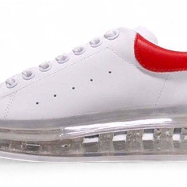Alexander McQueen Oversized Air Bubble Sneakers – White & Red