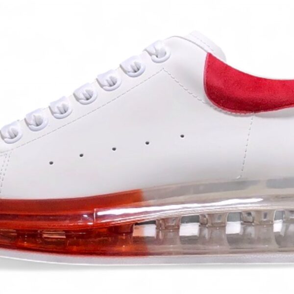 Alexander McQueen Oversized Air Bubble Sneakers – White & Red