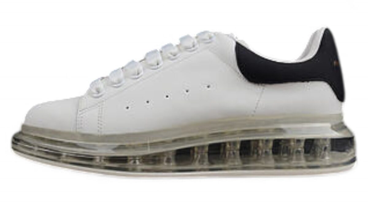 Alexander McQueen Oversized Sneaker – Air Sole Black Heel Tab