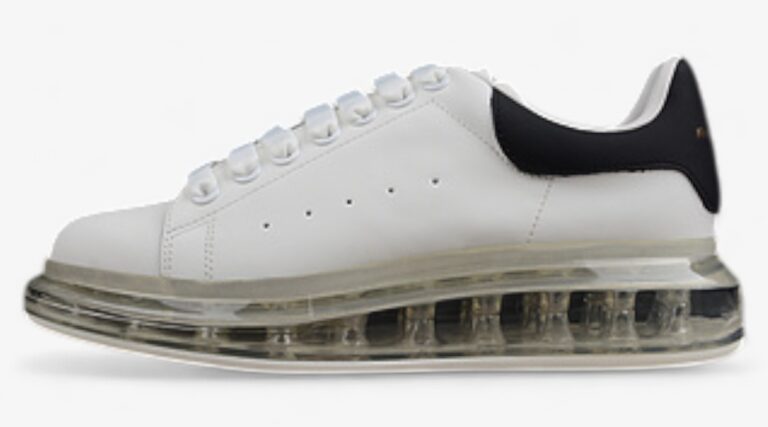Alexander McQueen Oversized Sneaker – Air Sole Black Heel Tab