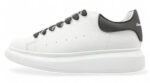 Alexander McQueen Oversized Sneaker – Black Heel Tab with Matching Laces