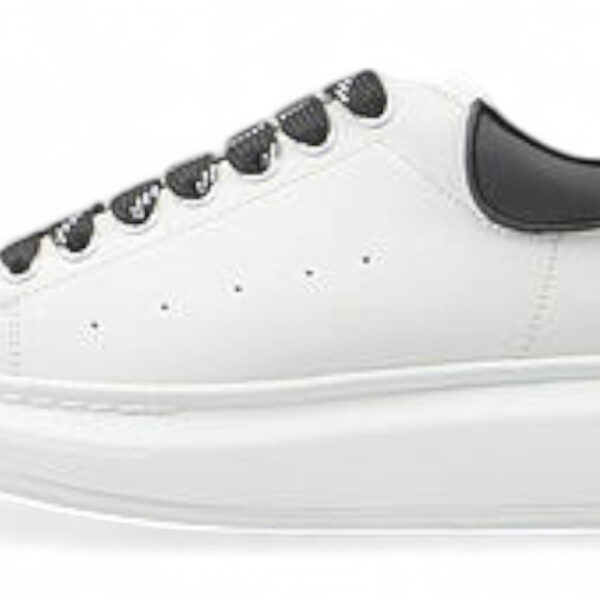 Alexander McQueen Oversized Sneaker – Black Heel Tab with Matching Laces