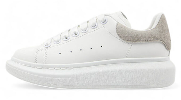 Alexander McQueen Oversized Sneaker – Grey Suede Heel Tab