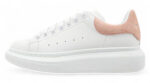 Alexander McQueen Oversized Sneaker – Pink Suede Heel Tab
