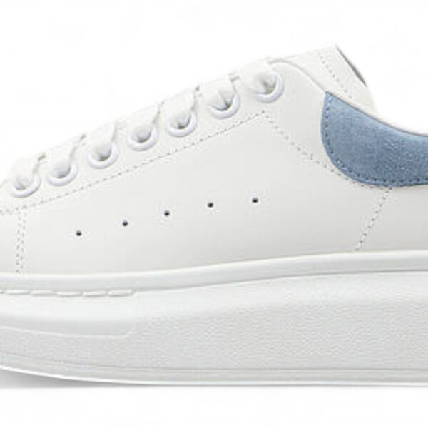 Alexander McQueen Oversized Sneaker – Powder Blue Suede Heel Tab