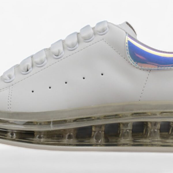 Alexander McQueen Oversized Sneaker – Transparent Sole with Iridescent Heel
