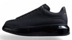 Alexander McQueen Oversized Sneaker – Triple Black with Glossy Sole