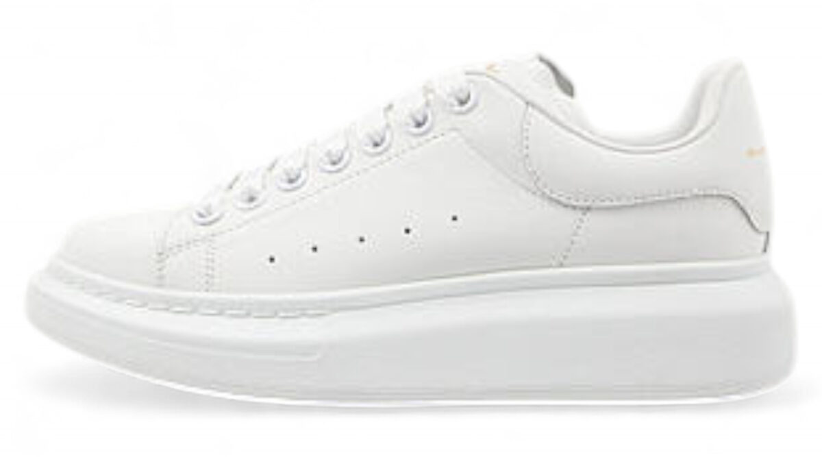 Alexander McQueen Oversized Sneaker – Triple White Leather